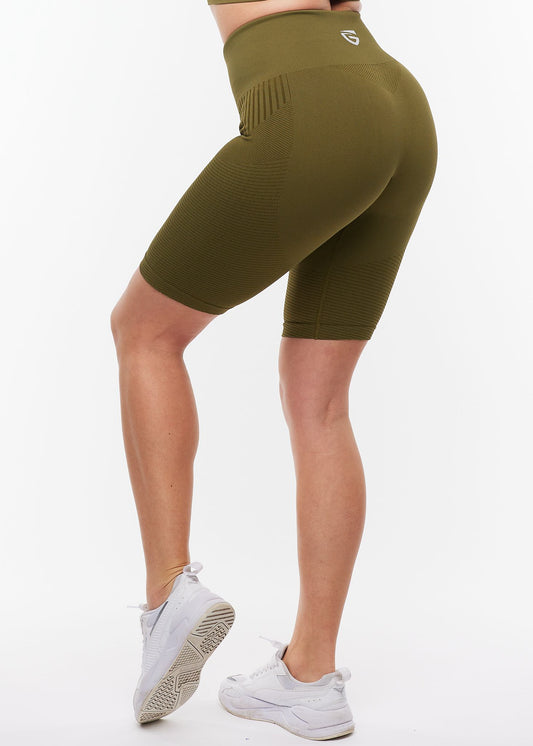 Hype Seamless Shorts - Olive - for kvinde - GYMONE - Shorts