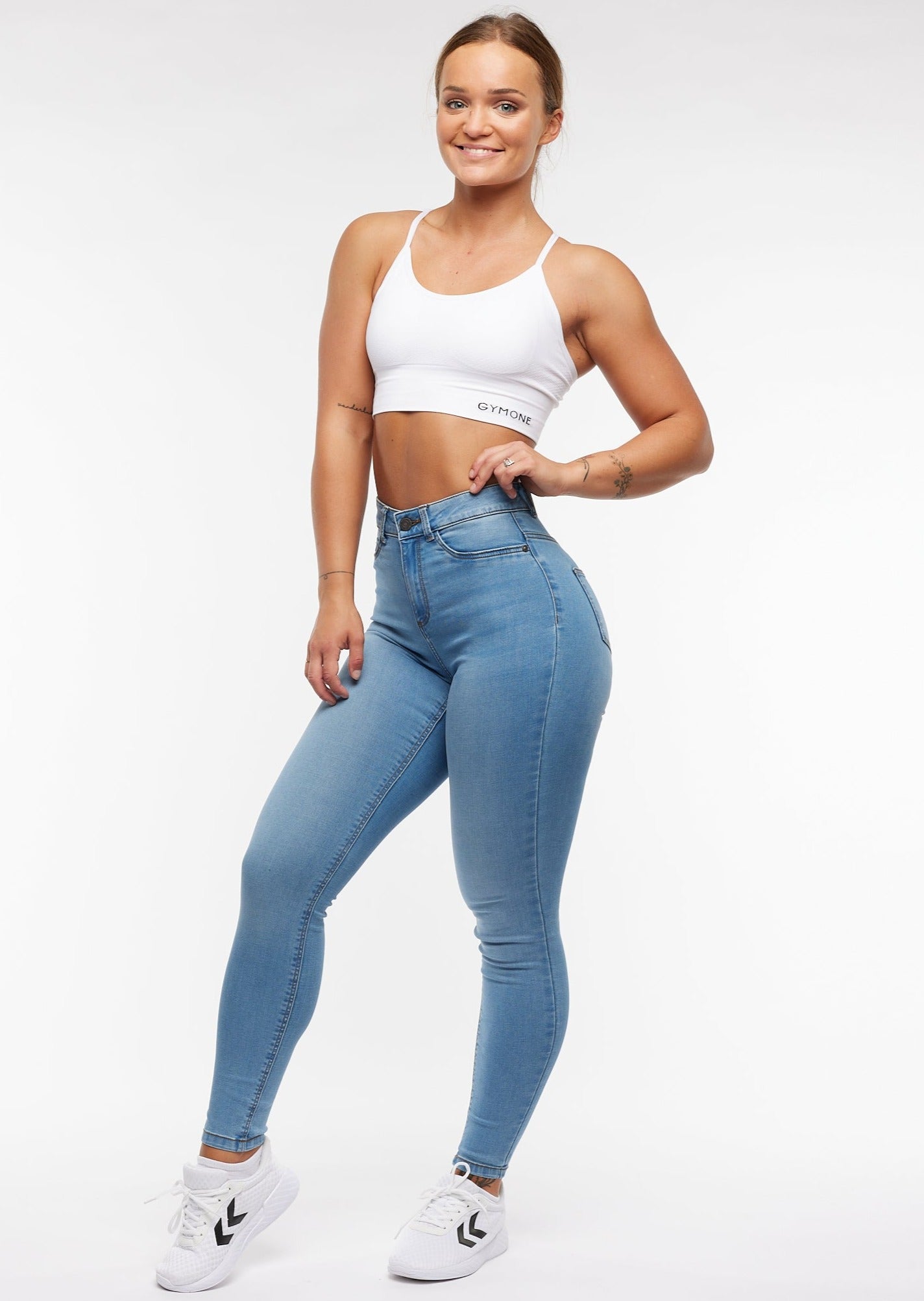 Callie Skinny Jeans - Light Blue - for kvinde - NOISY MAY - Jeans