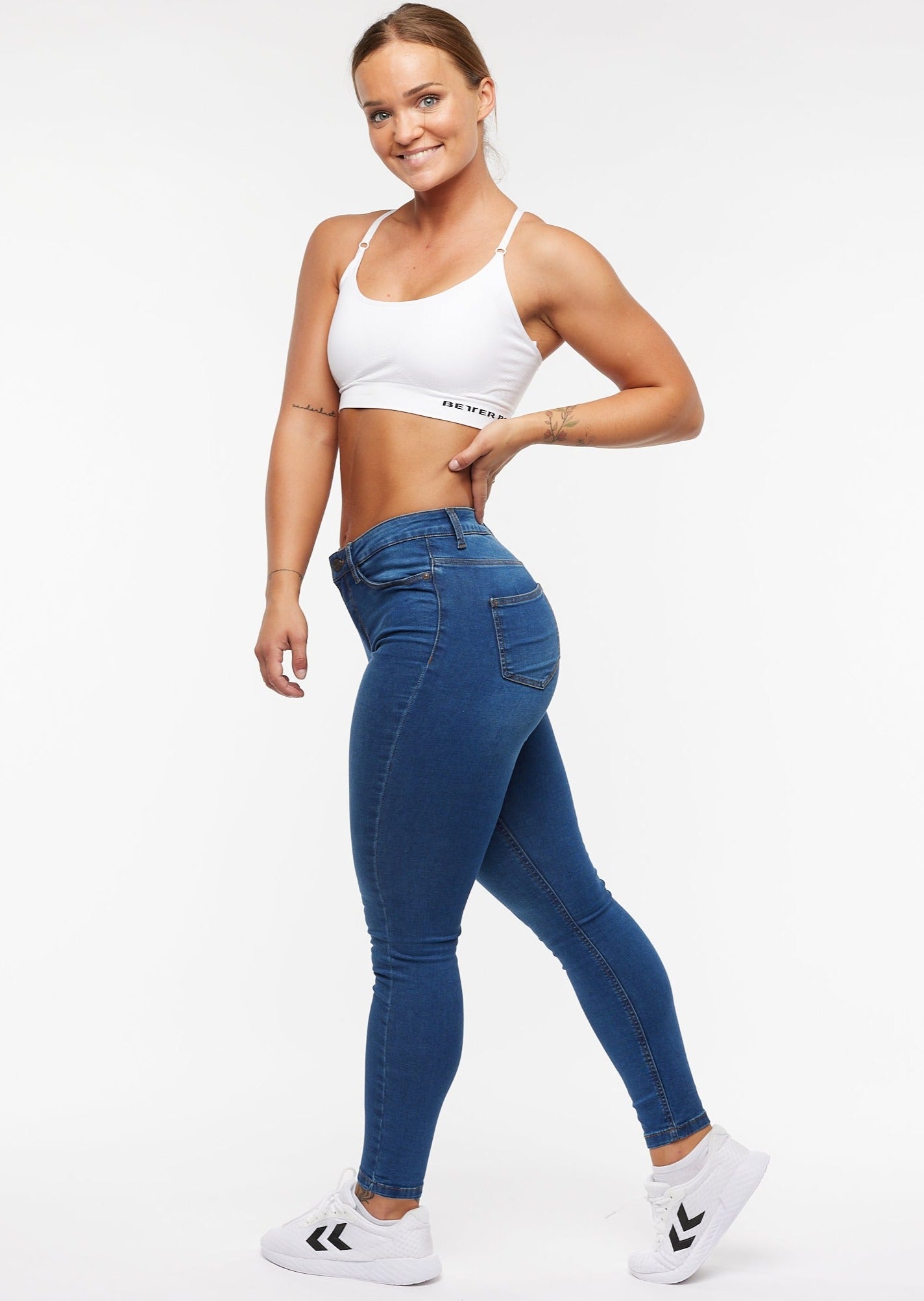 Callie Skinny Jeans - Blue - for kvinde - NOISY MAY - Jeans