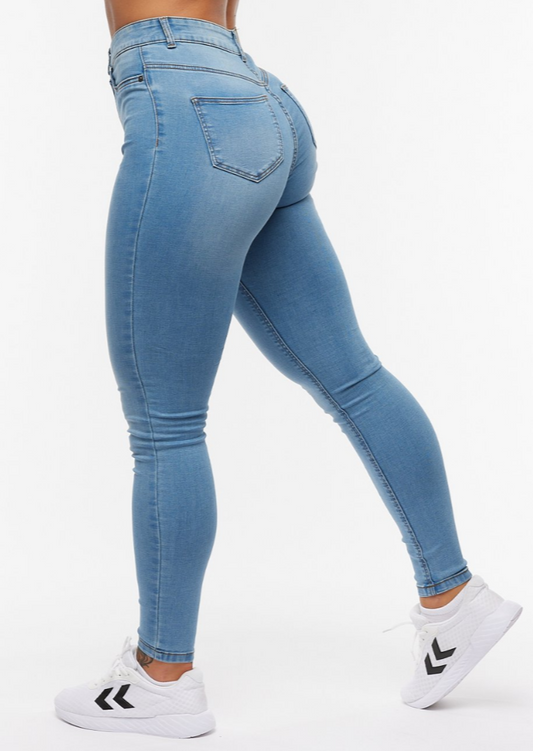 Callie Skinny Jeans - Light Blue - for kvinde - NOISY MAY - Jeans